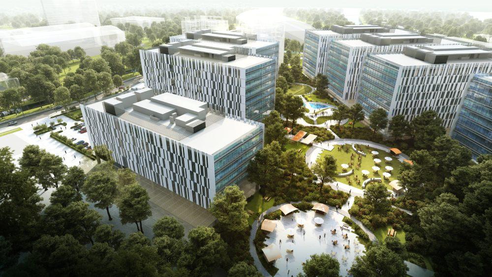 Tổng quan quy mô dự án OneHub Saigon với các tòa nhà văn phòng xanh chất lượng hạng A tại TP. Thủ Đức
