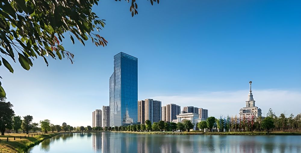 TechnoPark Tower is a green office building project in Hanoi that has achieved LEED certification