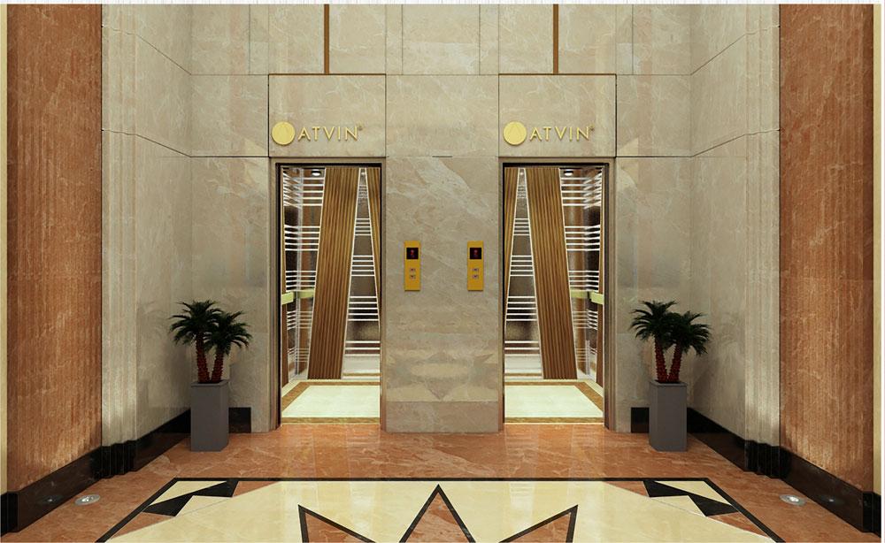 Elevators in Grade A office buildings must have a large load capacity, spacious interiors, and fast speed