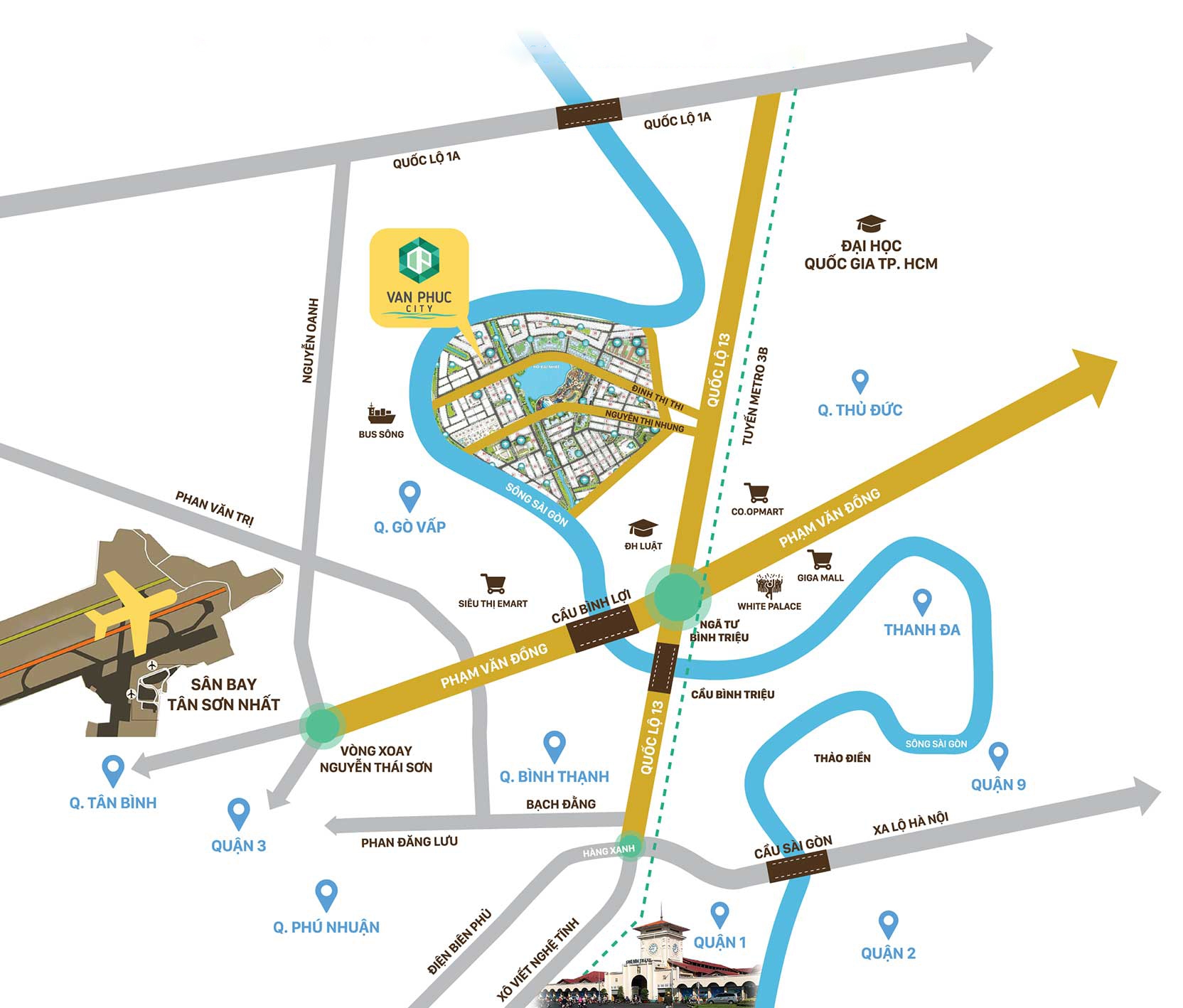 Vị trí Vạn Phúc City