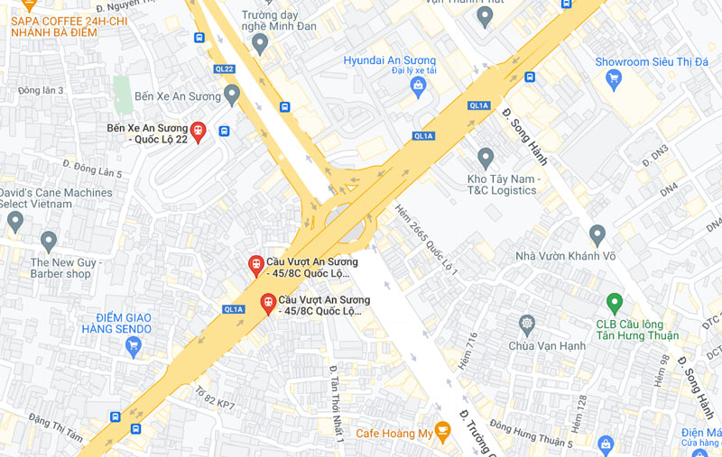 Vị trí Ngã tư An Sương