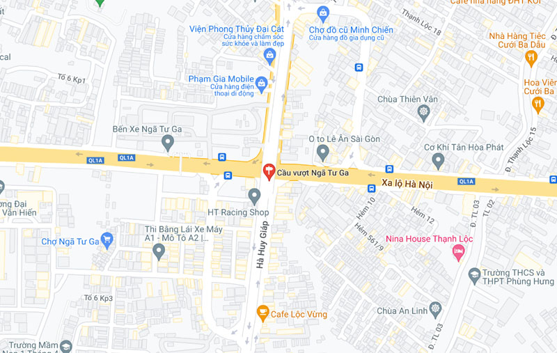 Ngã Tư Ga ở đâu