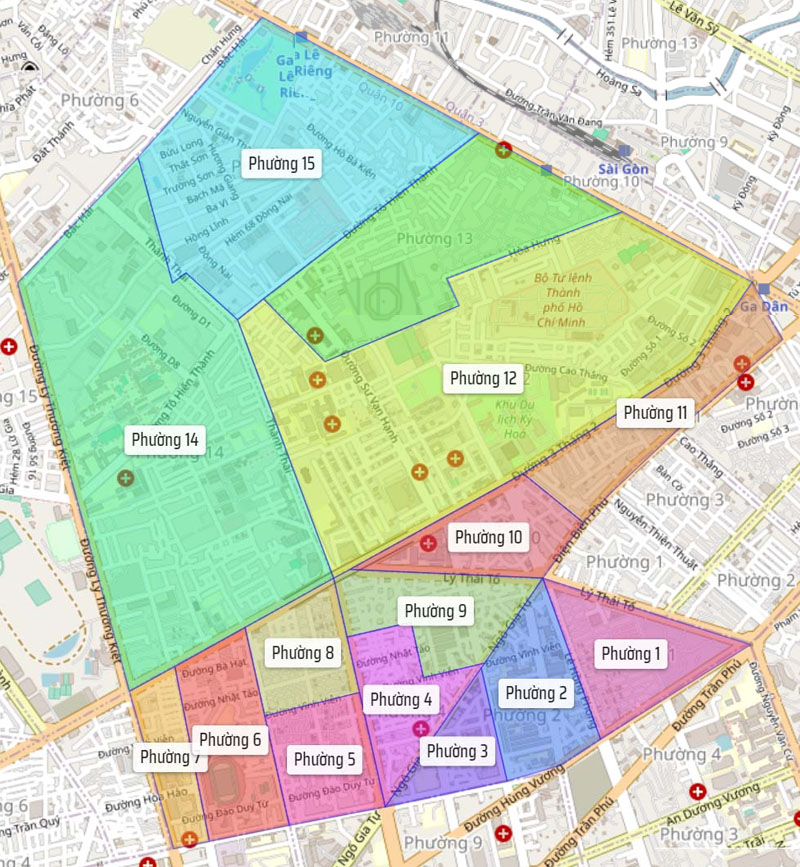 Bản đồ hành chính Quận 10